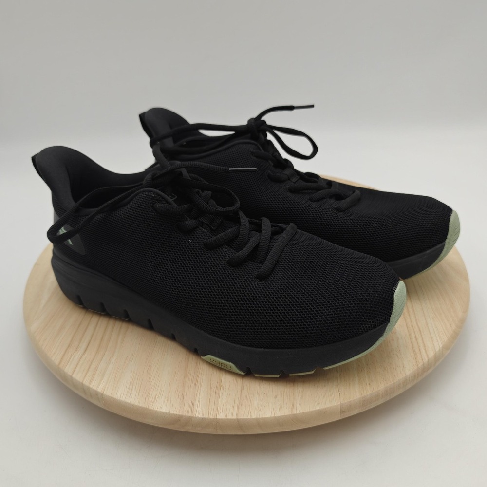 KURU Flex Via Shoes Womens 10 Black Mesh‎ Walking Comfort Athletic Sneaker